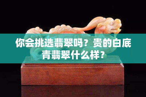 你會挑選翡翠嗎？貴的白底青翡翠什么樣？