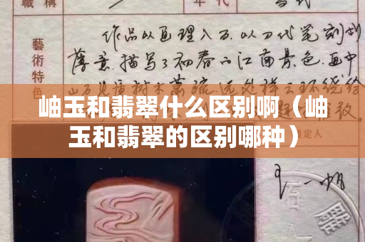 岫玉和翡翠什么區(qū)別啊（岫玉和翡翠的區(qū)別哪種）