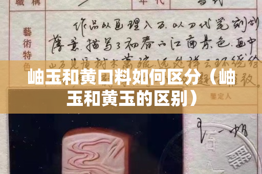 岫玉和黃口料如何區(qū)分（岫玉和黃玉的區(qū)別）