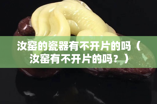 汝窯的瓷器有不開片的嗎（汝窯有不開片的嗎？）