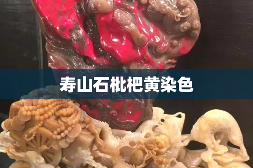 壽山石枇杷黃染色